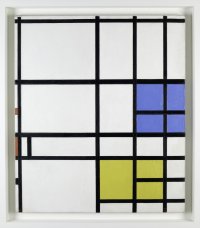 Composition No. 11, 1940-42--LONDON, with Blue, Red and Yellow