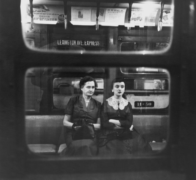 Two Women in Subway, IRT from Forty Portfolio