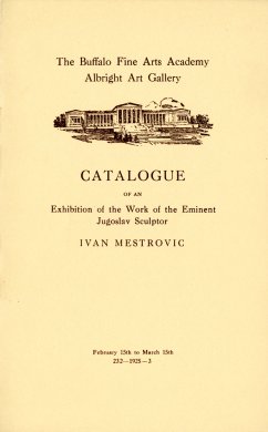 Cover of Catalogue of an Exhibition of the Work of the Eminent Jugoslav Sculptor Ivan Mestrovic