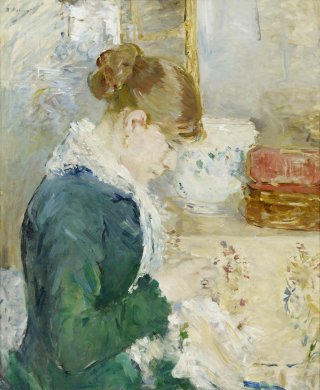 Berthe Morisot's Femme cousant (Woman Sewing)​​​​​​​, ca. 1879