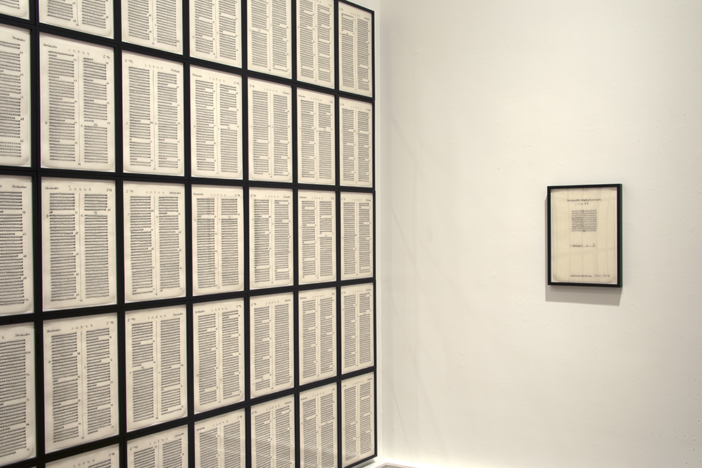 Hanne Darboven’s 408 drawings in 10 chapters, 1972–73