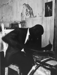 Untitled (Buffalo, drummer) from the series Storefront Churches, 1958-1961
