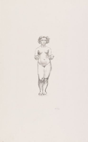 Standing Nude Holding Fruit (Pomona) from the portfolio Aristide Maillol: Sculpture and Lithography