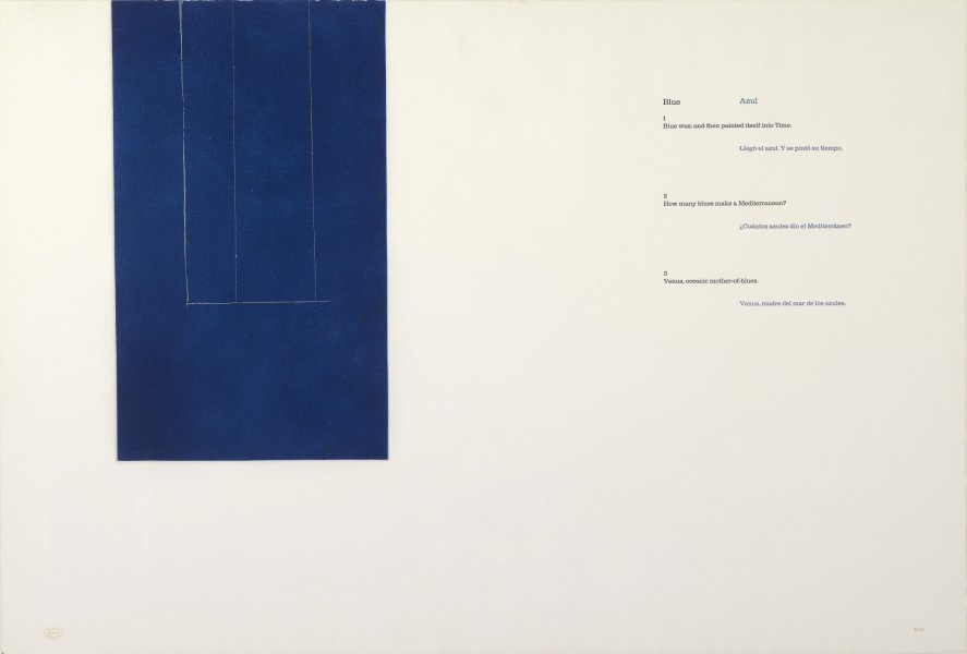 "Blue" 1-3 from the portfolio A la pintura