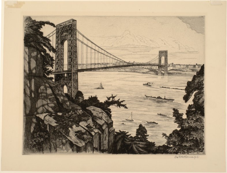 South View of George Washington Bridge