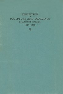 Cover of Sculpture and Drawings by Aristide Maillol, 1925-1926