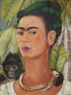 Frida Kahlo&#039;s Self-Portrait with Monkey, 1938
