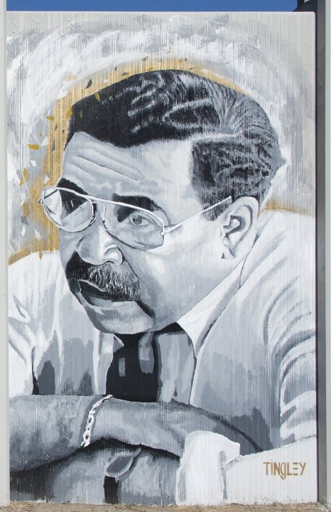 Chuck Tingley’s portrait of George K. Arthur for The Freedom Wall, 2017