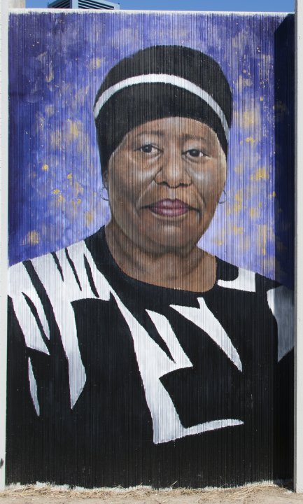 Julia Bottoms’s portrait of Eva Doyle for The Freedom Wall, 2017