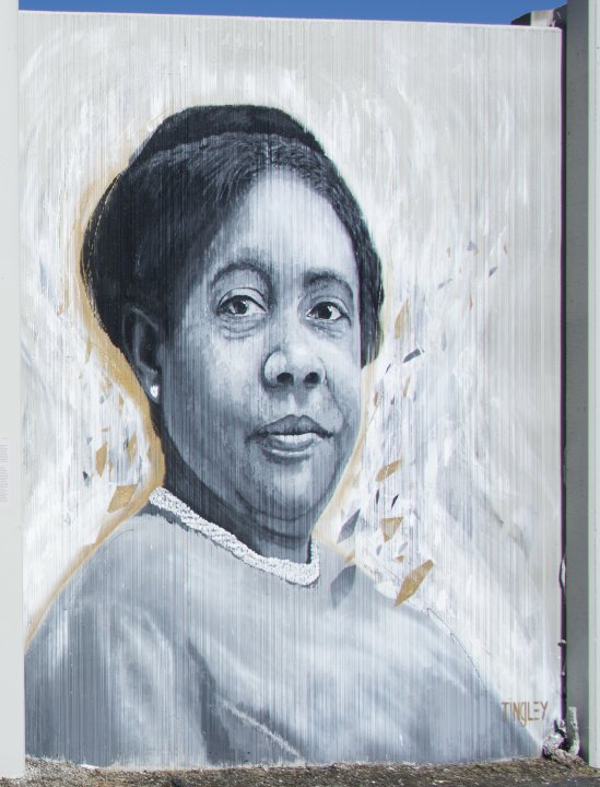 Chuck Tingley’s portrait of Mary B. Talbert for The Freedom Wall, 2017