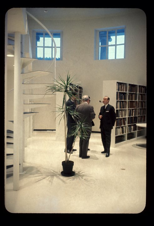 Albright-Knox Art Gallery Library located in the 1905 Building (now the Gallery for Small Sculpture) in 1962