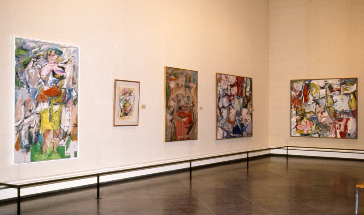 Installation view of Abstract Expressionism: The Critical Developments