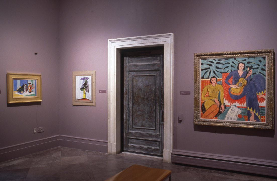 Installation view of Impressionism to Surrealism: European Paintings from the Albright-Knox Art Gallery