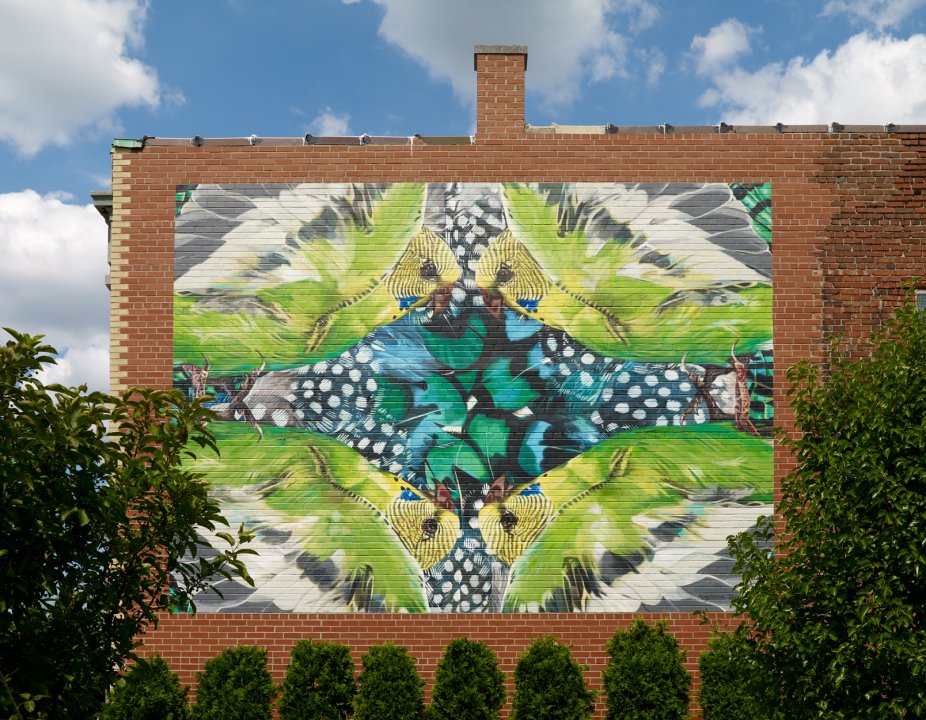 Augustina Droze&#039;s Green Kaleidoscope at 2303 Main Street
