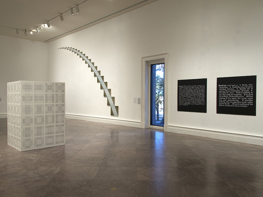 Installation view of Looking at Tomorrow: Light and Language from the Panza Collection, 1967–1990