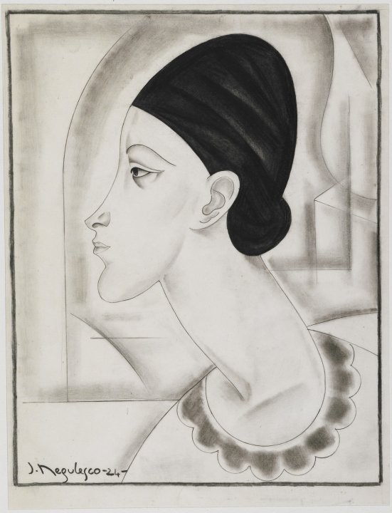 Caricature of a Woman&#039;s Head