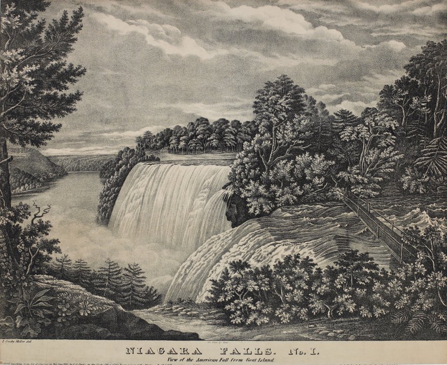 Niagara Falls, No. 1, View of the American fall from Goat Island