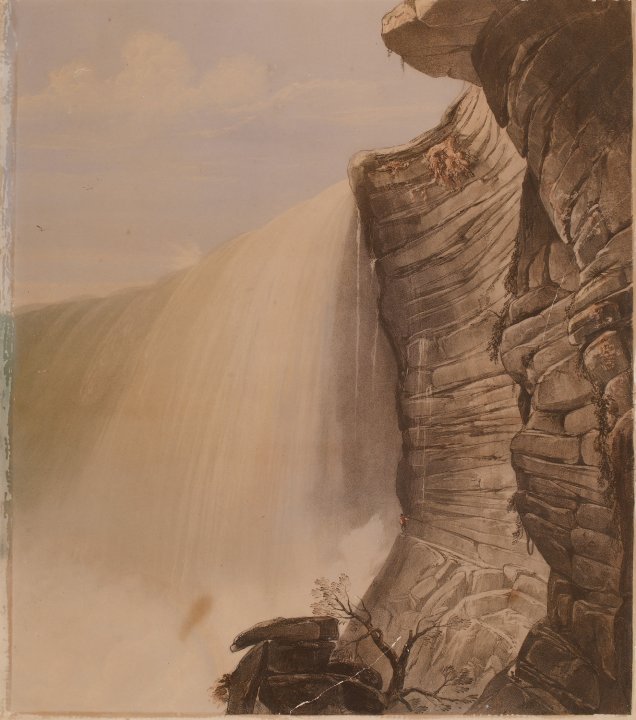 The Great Horseshoe Falls from the Foot of the Shaft Below Table Rock