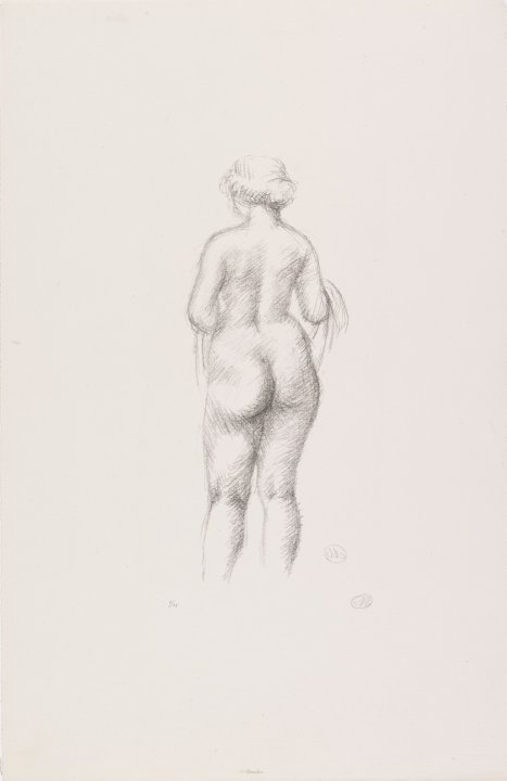 Standing Female Nude from the Back from the portfolio Aristide Maillol: Sculpture and Lithography