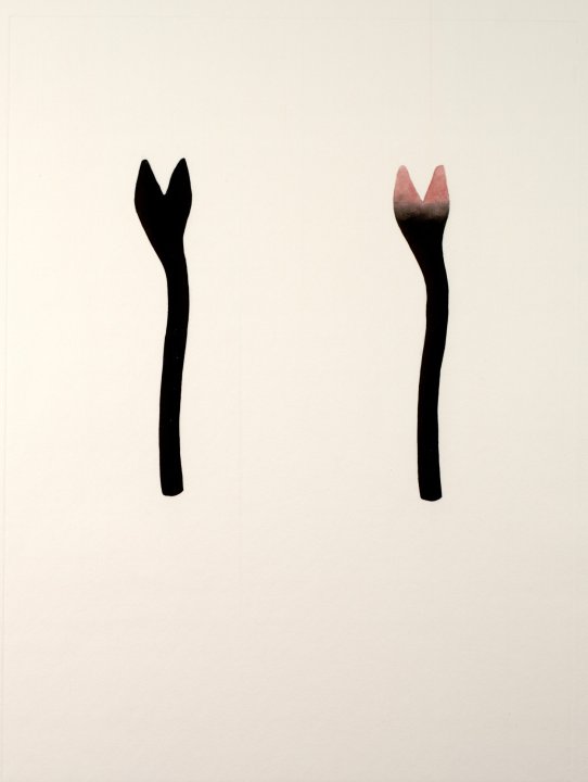 Untitled (two stalks)