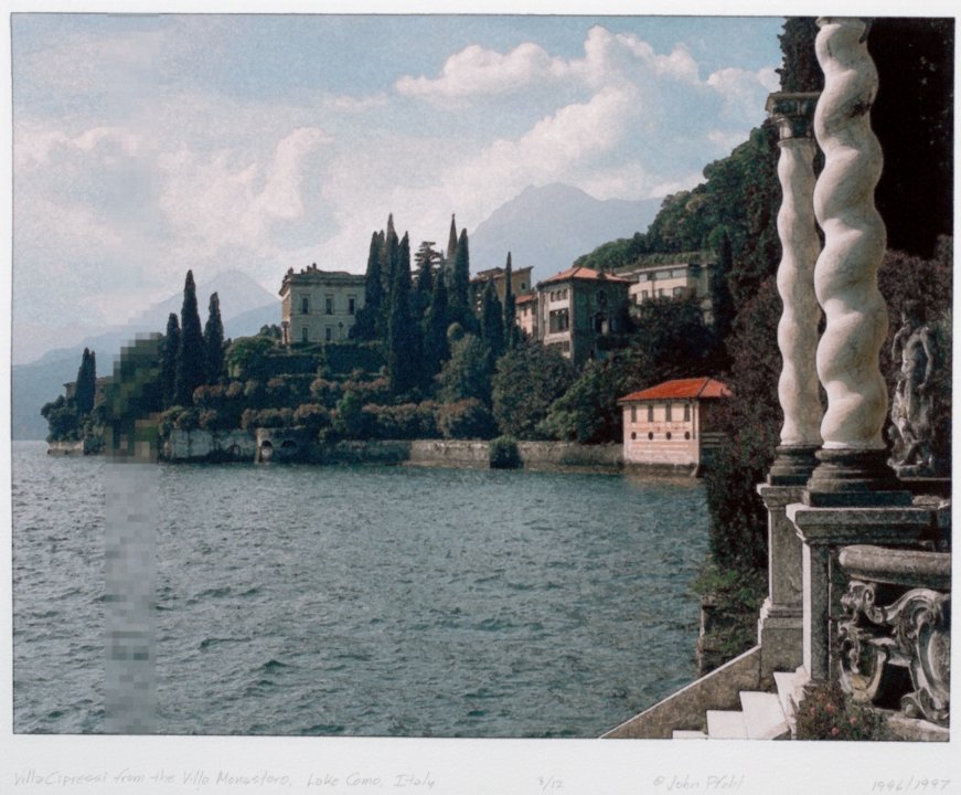Villa Cipressi from the Villa Monastero, Lake Como, Italy from the portfolio Permutations on the Picturesque