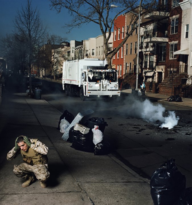 Former Sergeant Jose Adames, U.S. Marine Corps Recon, Stinger Gunner, 1st Platoon, Alpha Company, veteran of Operation Iraqi Freedom; Brooklyn, NY, February 2009 from the series Soldiers&#039; Stories from Iraq and Afghanistan