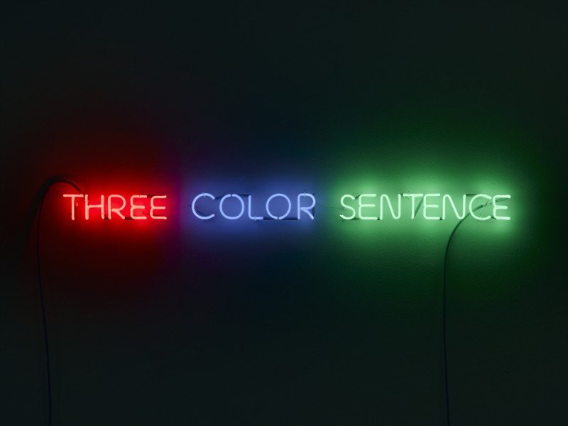 Joseph Kosuth&#039;s ‘Three Color Sentence,’ 1965