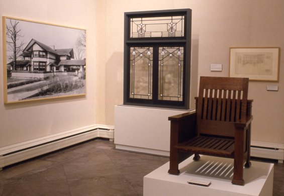 Installation view of Frank Lloyd Wright: Preserving an Architectural Heritage, Decorative Designs from the Domino’s Pizza Collection
