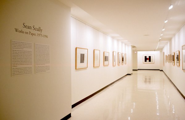 Installation view of Sean Scully: Works on Paper, 1975–1996