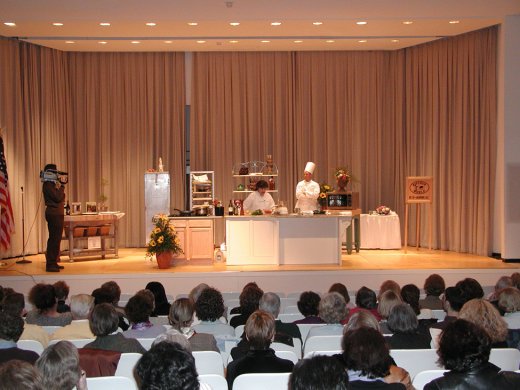 Mary Ann Esposito of Ciao Italia does a cooking demonstration in the Auditorium