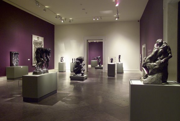 Installation view of Rodin: A Magnificent Obsession—Sculpture from The Iris and B. Gerald Cantor Foundation