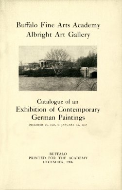 Cover of Catalogue of an Exhibition of Contemporary German Paintings