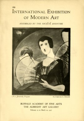 Cover for Catalogue of the International Exhibition of Modern Art