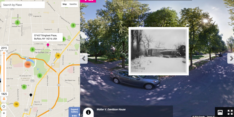 Walter V. Davidson House (Screenshot of the Albright-Knox Art Gallery’s channel on Historypin)