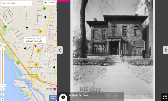Dr. Charles Cary House (Screenshot of the Albright-Knox Art Gallery&#039;s channel on Historypin)