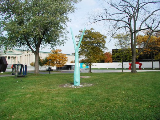 Franz West’s Ypsilon, 2004, on the Albright-Knox&#039;s grounds