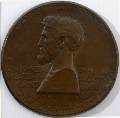 Pan American Exposition Special Medal of Honor Created for Augustus Saint Gaudens