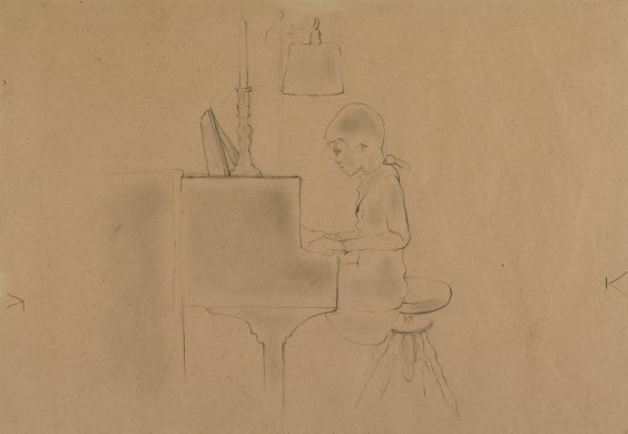 Girl Playing the Piano