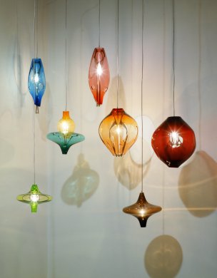 Untitled (set of 7 hanging lamps)