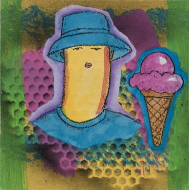Bucket hat figure &amp; ice cream
