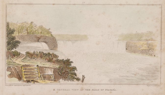 Niagara From Above from the series Forty Etchings from Sketches made with the Camera Lucida in North America
