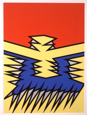 Nicholas Krushenick: Untitled (Bolt) (1979) for sale at 
