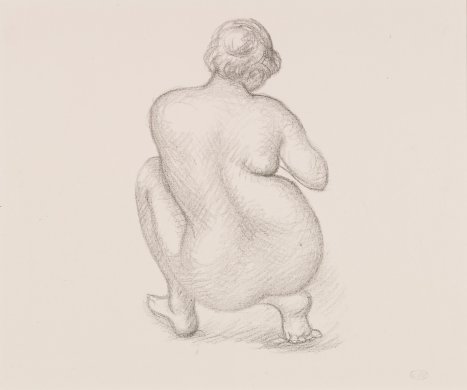 Crouching Nude from the Back from the portfolio Aristide Maillol: Sculpture and Lithography