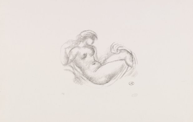 Reclining Nude (version 1) from the portfolio Aristide Maillol: Sculpture and Lithography
