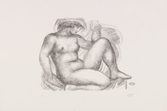 Seated Nude (version 1) from the portfolio Aristide Maillol: Sculpture and Lithography