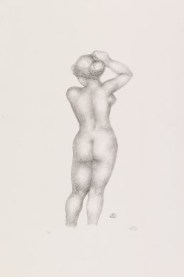 Standing Nude Arranging Hair From Back (version 1) from the portfolio Aristide Maillol: Sculpture and Lithography