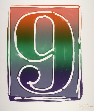 #9 from the series Colored Numerals
