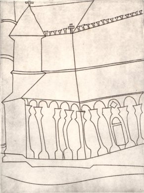 Fragment of Tuscan Cathedral