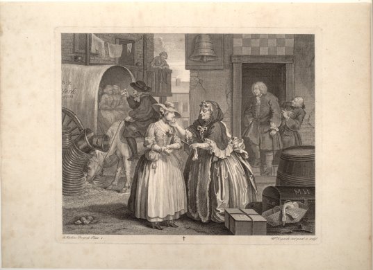 Plate 1 from the series A Harlot&#039;s Progress