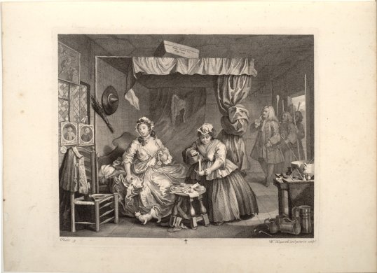 Plate 3 from the series A Harlot&#039;s Progress